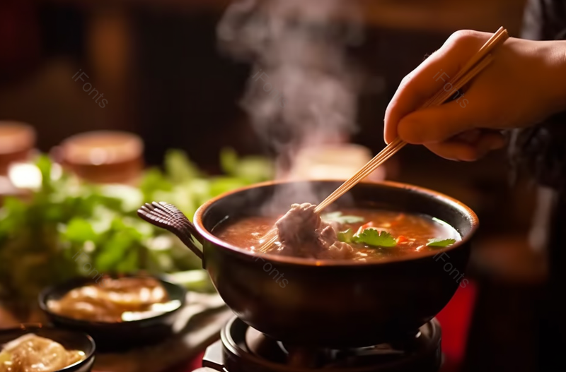 中华美食春节涮火锅涮肉卷肉片羊肉牛肉串串热气腾腾餐饮美食图像摄影,高清,摄影图,摄影图片,图片大全,摄影图免费下载